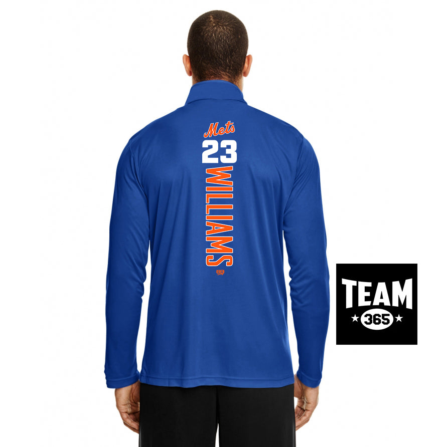Team 365 TT31 Men's Zone Performance Quarter-Zip - Florida Mets Baseball