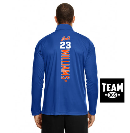 Team 365 TT31 Men's Zone Performance Quarter-Zip - Florida Mets Baseball