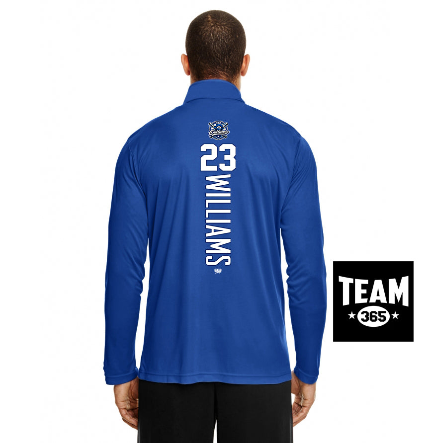 Team 365 TT31 Men's Zone Performance Quarter-Zip - LBK Outlaws Baseball