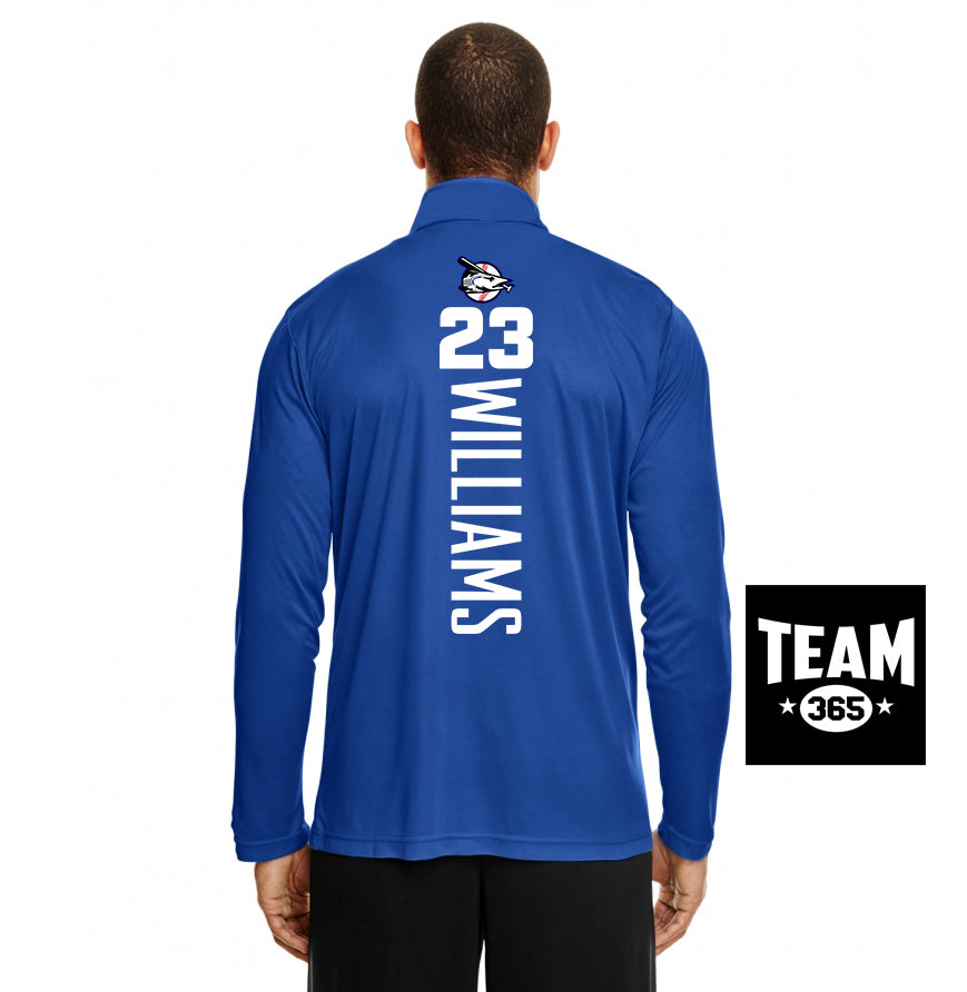 Team 365 TT31 Men's Zone Performance Quarter-Zip - Jax Beach Baseball