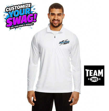 Team 365 TT31 Men's Zone Performance Quarter-Zip - Lightning Premier Softball