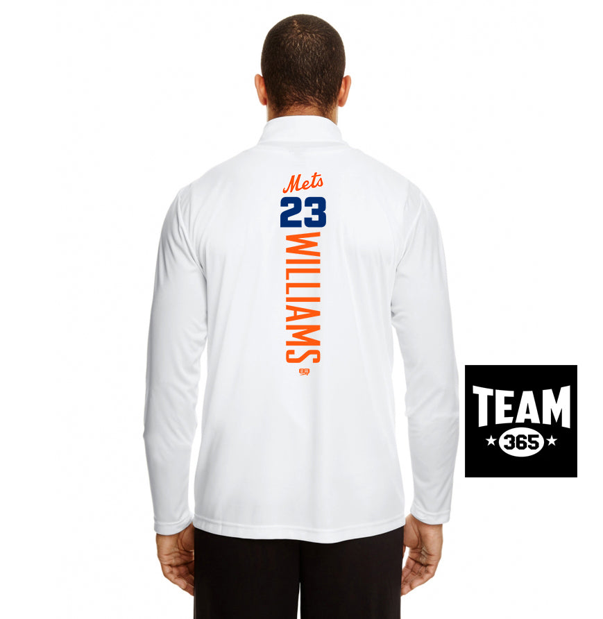 Team 365 TT31 Men's Zone Performance Quarter-Zip - Florida Mets Baseball