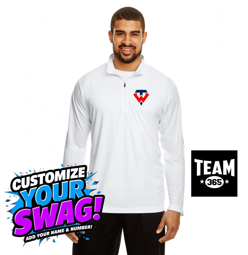 Team 365 TT31 Men's Zone Performance Quarter-Zip - Tampa Warriors Baseball