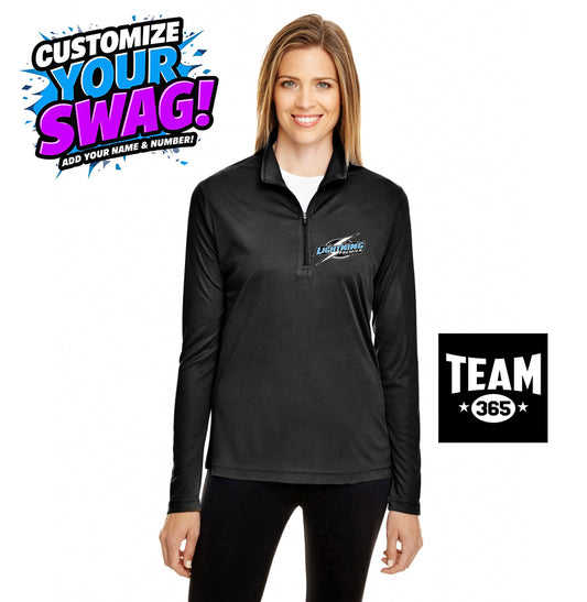 Team 365 TT31W Women's Zone Performance Quarter-Zip - Lightning Premier Softball