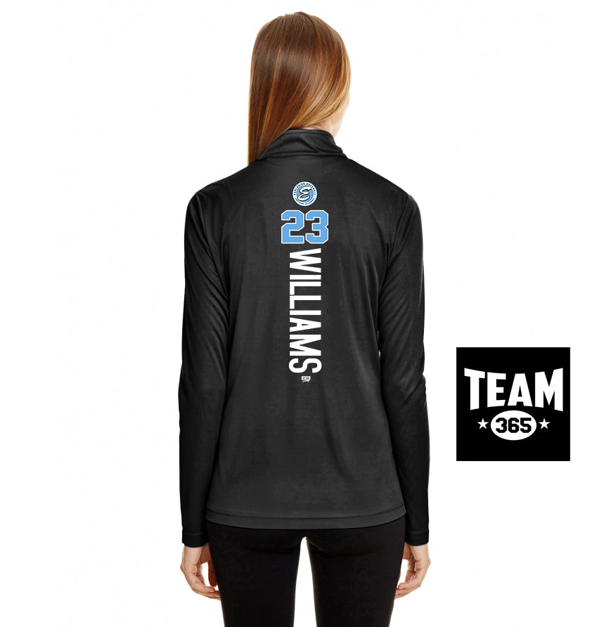 Team 365 TT31W Women's Zone Performance Quarter-Zip - Explosion Softball