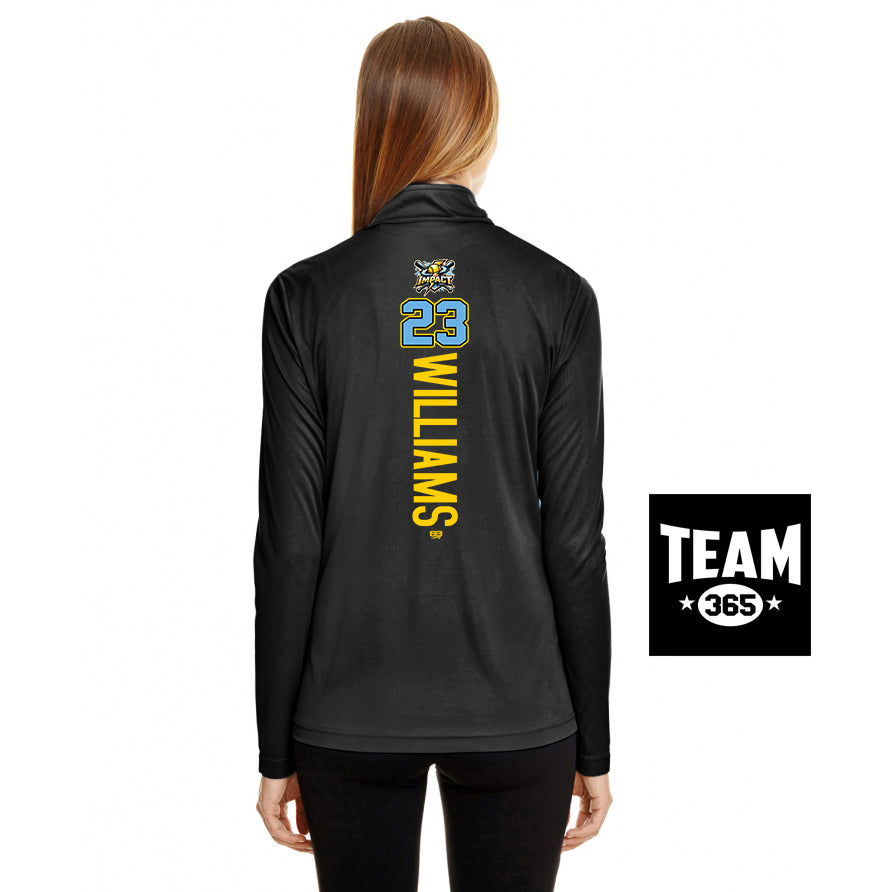 Team 365 TT31W Women's Zone Performance Quarter-Zip - Impact Softball - Massachusetts