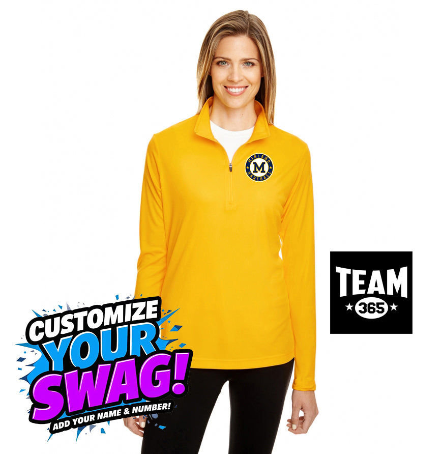 Team 365 TT31W Women's Zone Performance Quarter-Zip - Midland Baseball