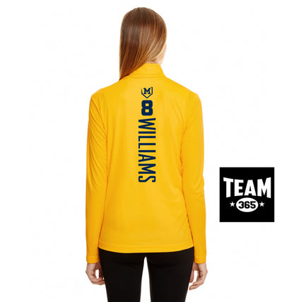 Team 365 TT31W Women's Zone Performance Quarter-Zip - Midland Bandits Baseball