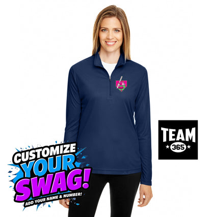Team 365 TT31W Women's Zone Performance Quarter-Zip - OSP Gorilla Queens Softball