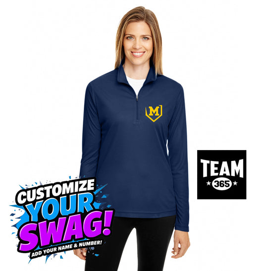 Team 365 TT31W Women's Zone Performance Quarter-Zip - Midland Bandits Baseball