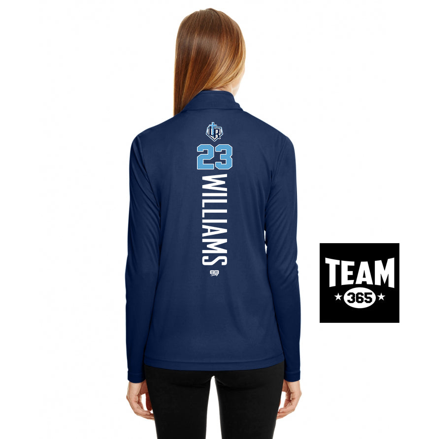 Team 365 TT31W Women's Zone Performance Quarter-Zip - Reign Baseball