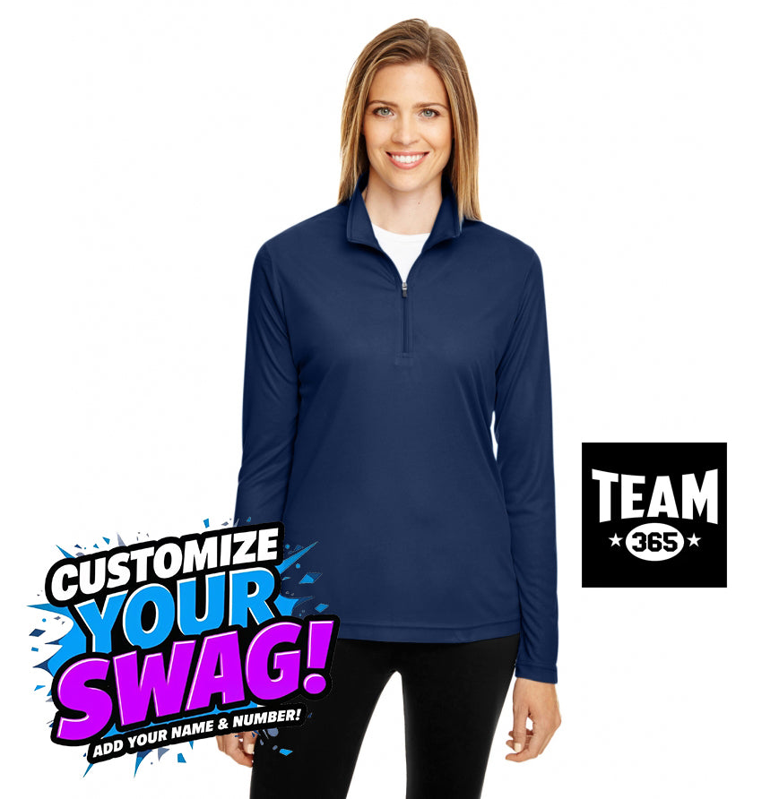 Team 365 TT31W Women's Zone Performance Quarter-Zip - OBP Swamp Kings