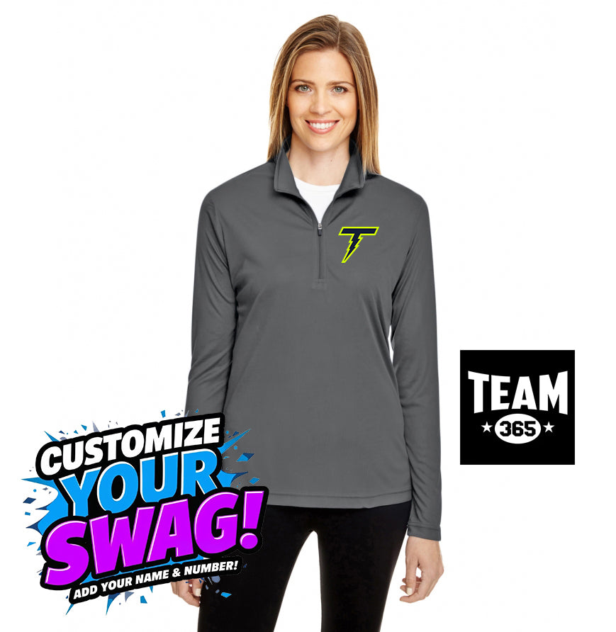 Team 365 TT31W Women's Zone Performance Quarter-Zip - Ponte Vedra Thunder Baseball