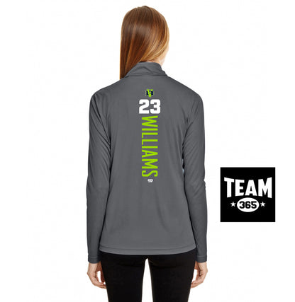 Team 365 TT31W Women's Zone Performance Quarter-Zip - VB Bombers Baseball