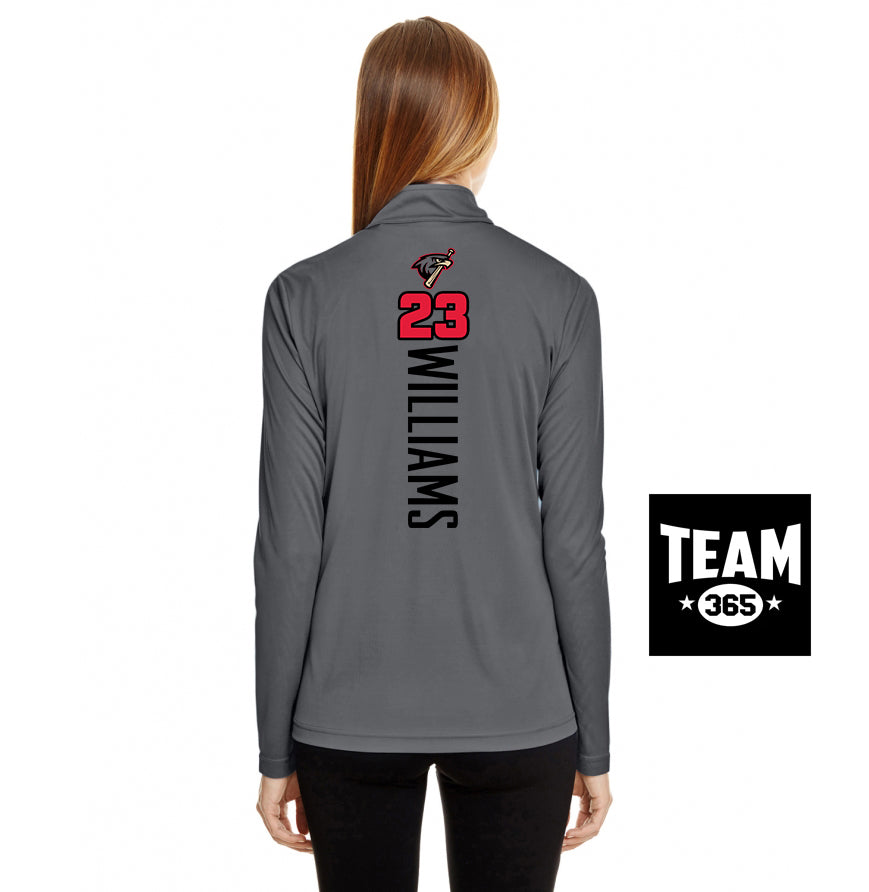 Team 365 TT31W Women's Zone Performance Quarter-Zip - MSA Redtails Baseball