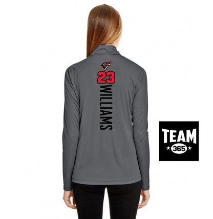 Team 365 TT31W Women's Zone Performance Quarter-Zip - MSA Redtails Baseball