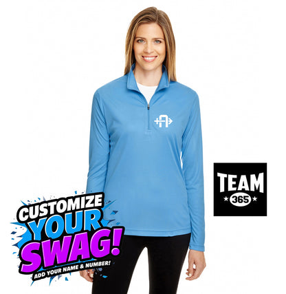 Team 365 TT31W Women's Zone Performance Quarter-Zip - Arrows Baseball
