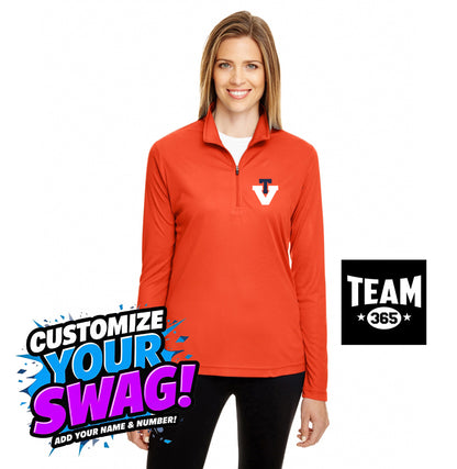 Team 365 TT31W Women's Zone Performance Quarter-Zip - Team Virginia Baseball