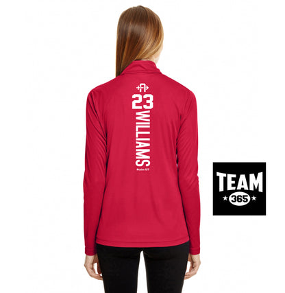 Team 365 TT31W Women's Zone Performance Quarter-Zip - Arrows Baseball