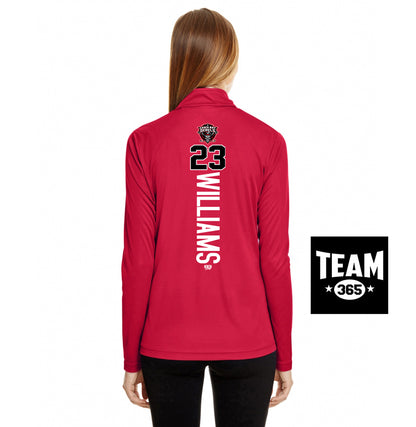Team 365 TT31W Women's Zone Performance Quarter-Zip - Casco Bay Rebels Hockey