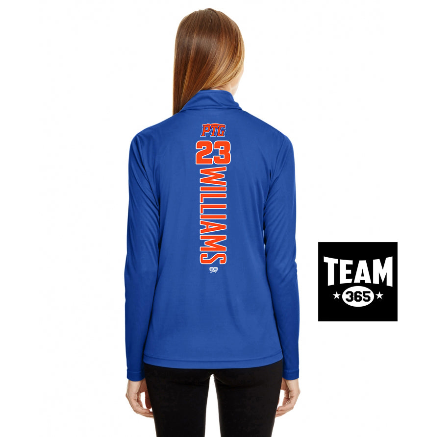Team 365 TT31W Women's Zone Performance Quarter-Zip - Palatka TailGators Baseball
