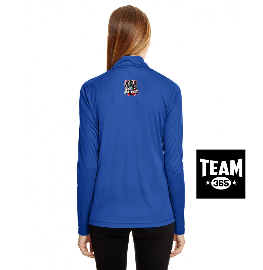 Team 365 TT31W Women's Zone Performance Quarter-Zip - Swat Medic Cards
