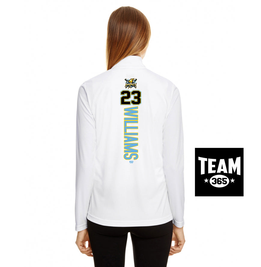 Team 365 TT31W Women's Zone Performance Quarter-Zip - Impact Softball - Massachusetts