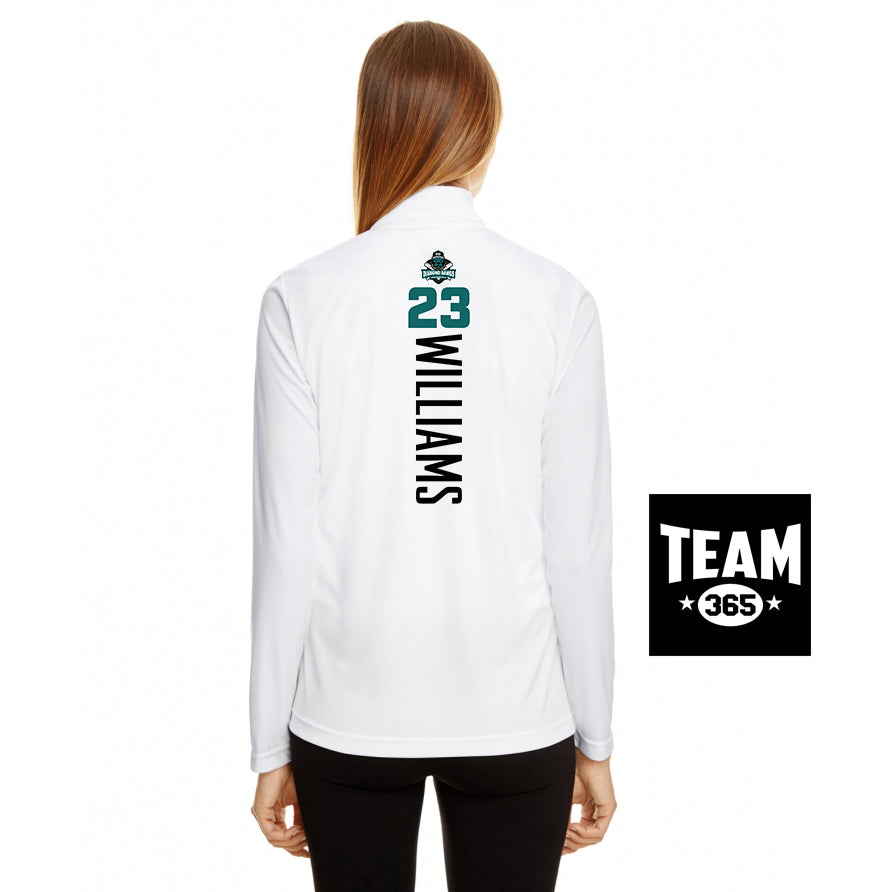 Team 365 TT31W Women's Zone Performance Quarter-Zip - Diamond Dawgs Baseball