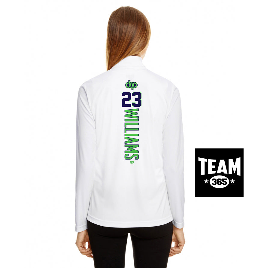 Team 365 TT31W Women's Zone Performance Quarter-Zip - OBP Land Sharks