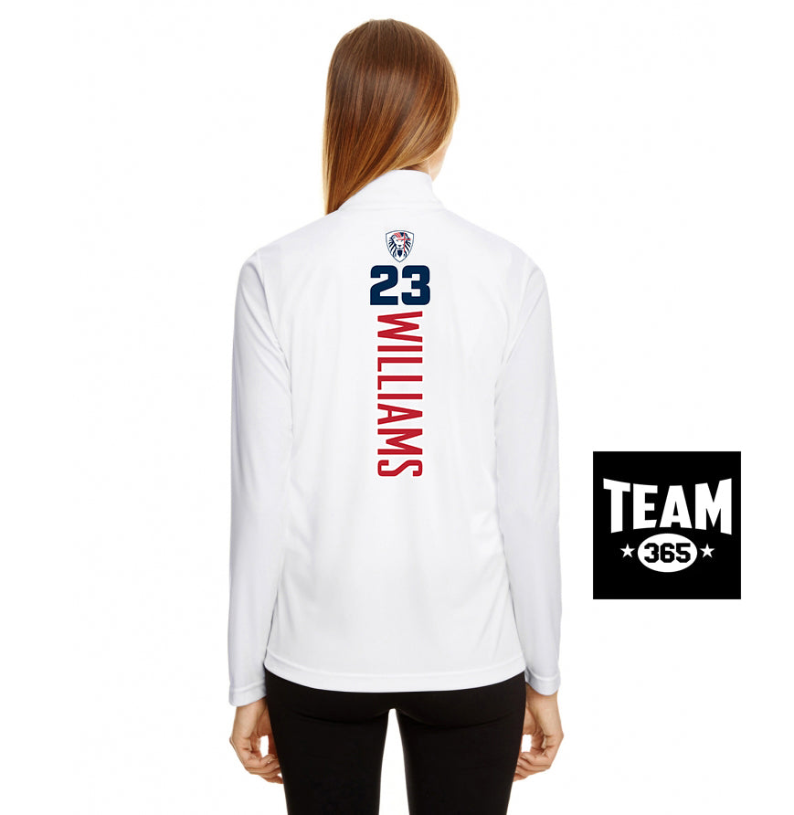 Team 365 TT31W Women's Zone Performance Quarter-Zip - Orlando Lions Baseball