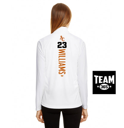 Team 365 TT31W Women's Zone Performance Quarter-Zip - Ancient City Reds