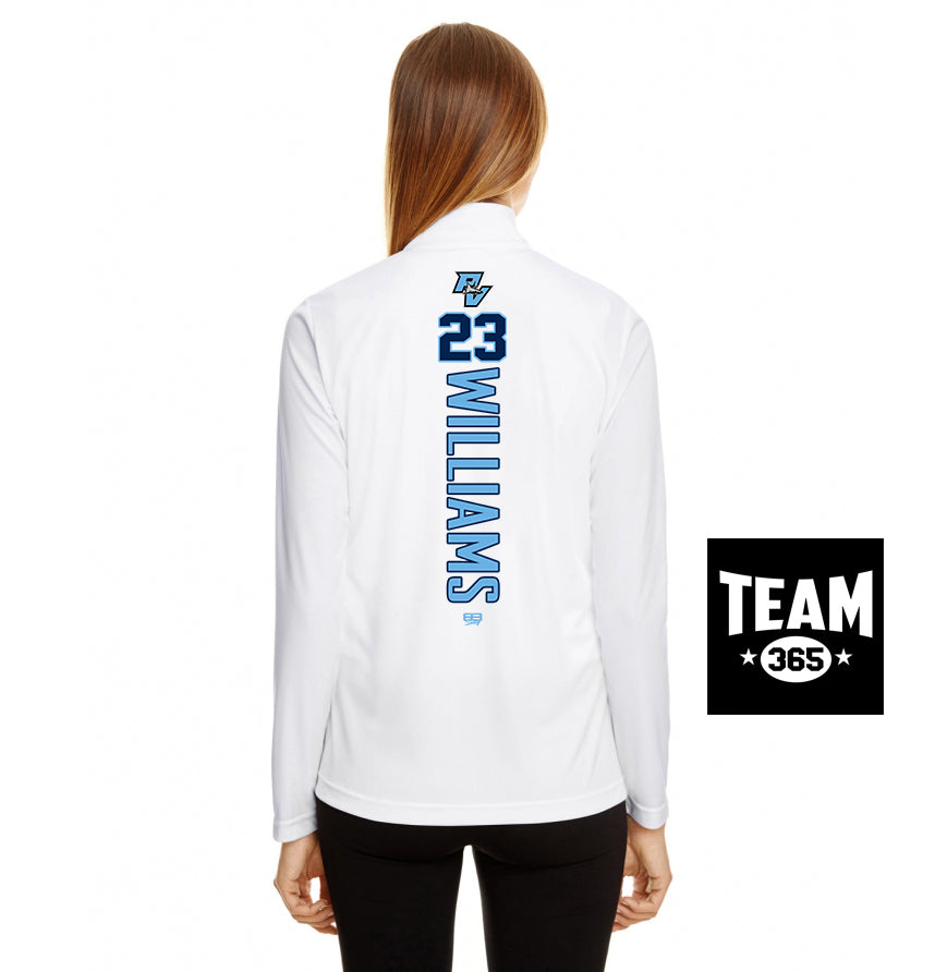 Team 365 TT31W Women's Zone Performance Quarter-Zip - PVAA Sharks Baseball