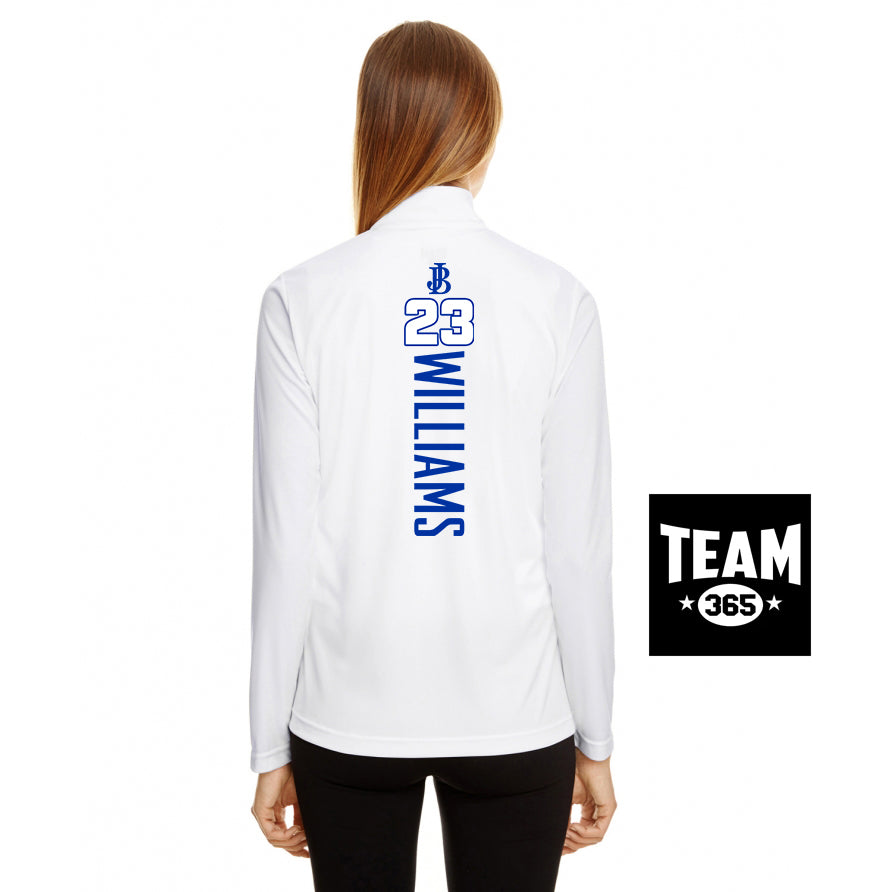 Team 365 TT31W Women's Zone Performance Quarter-Zip - Jax Beach Baseball