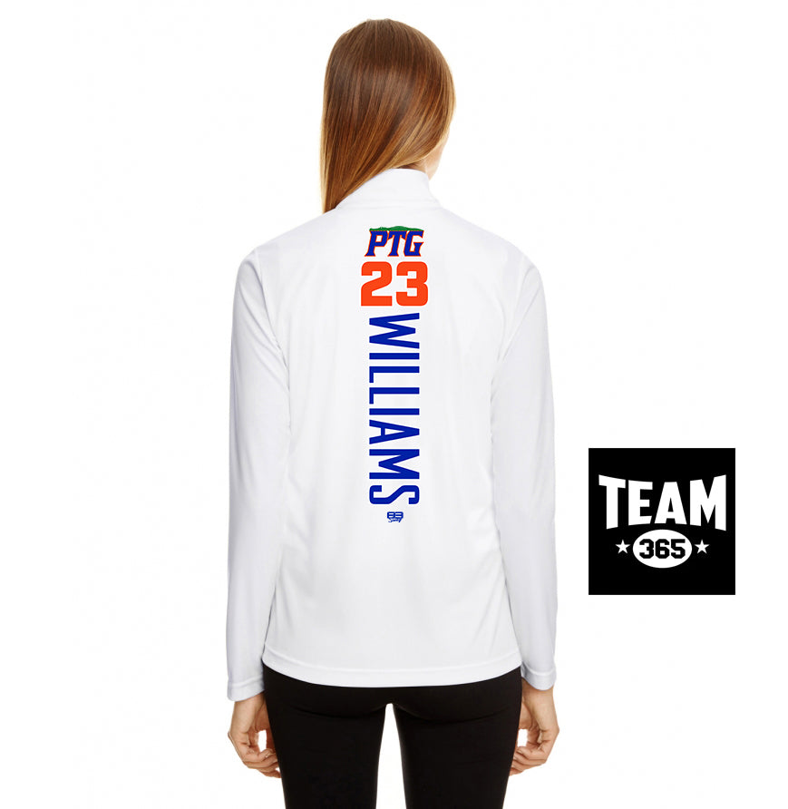 Team 365 TT31W Women's Zone Performance Quarter-Zip - Palatka TailGators Baseball