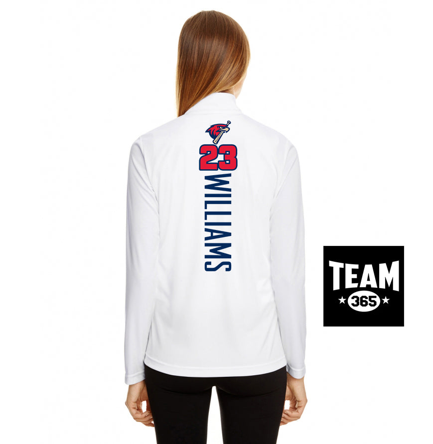 Team 365 TT31W Women's Zone Performance Quarter-Zip - MSA Redtails Baseball