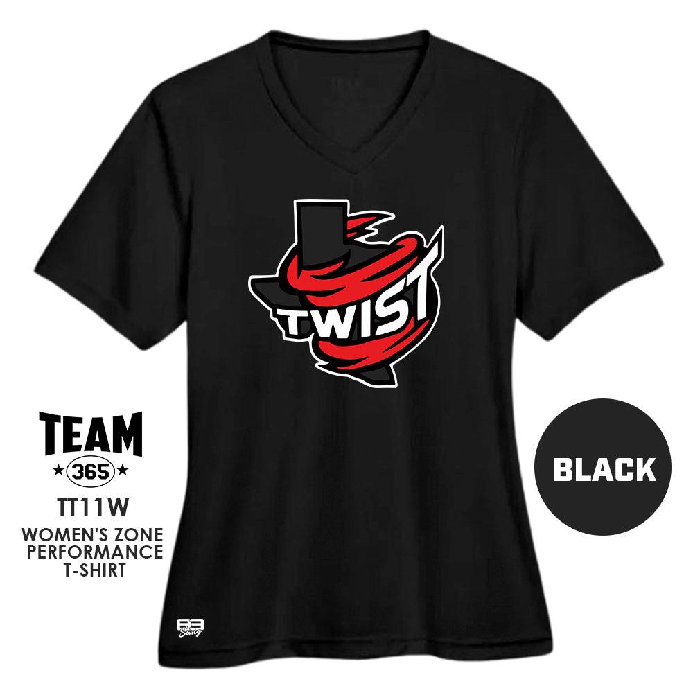 Twist Softball - Cool & Dry Performance Women's Shirt - MULTIPLE COLORS AVAILABLE - 83Swag