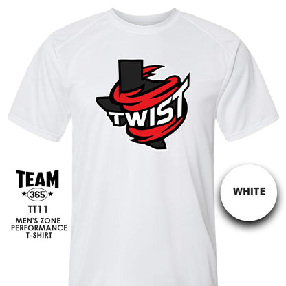 Twist Softball - Crew - Performance T-Shirt - MULTIPLE COLORS AVAILABLE - 83Swag