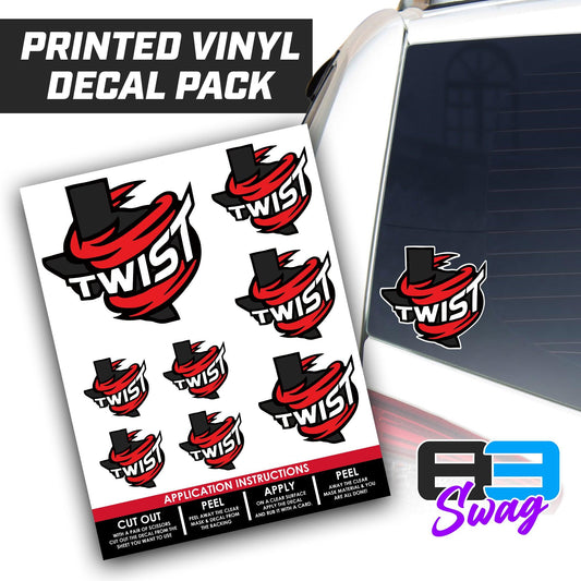 Twist Softball - Logo Decal Pack Sheet - 83Swag