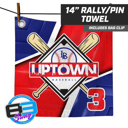 Uptown Long Beach Youth Baseball - 14"x14" Rally Towel - 83Swag