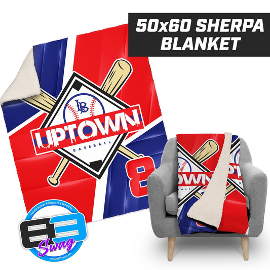 Uptown Long Beach Youth Baseball - 50”x60” Plush Sherpa Blanket - 83Swag