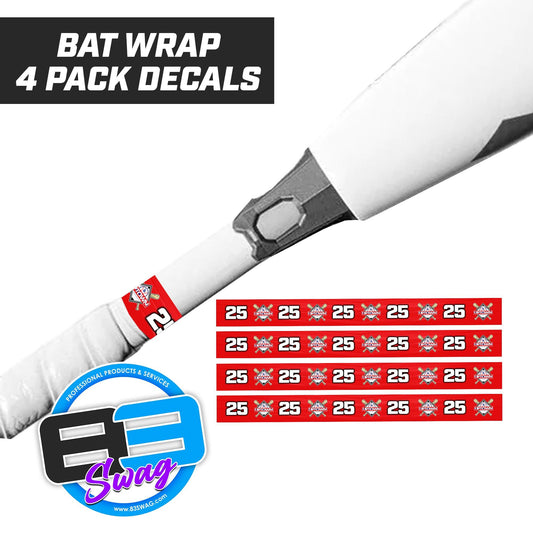 Uptown Long Beach Youth Baseball - Bat Decal Wraps (4 Pack) - 83Swag
