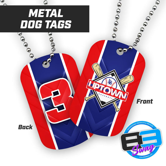 Uptown Long Beach Youth Baseball - Double Sided Dog Tags - Includes Chain - 83Swag