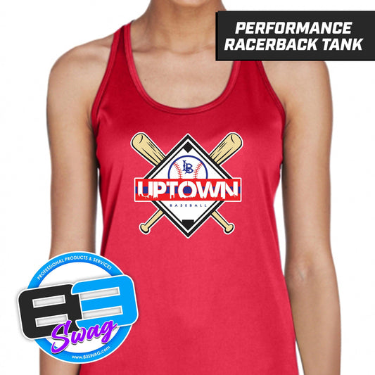 Uptown Long Beach Youth Baseball - Women's Zone Performance Racerback Tank - 83Swag