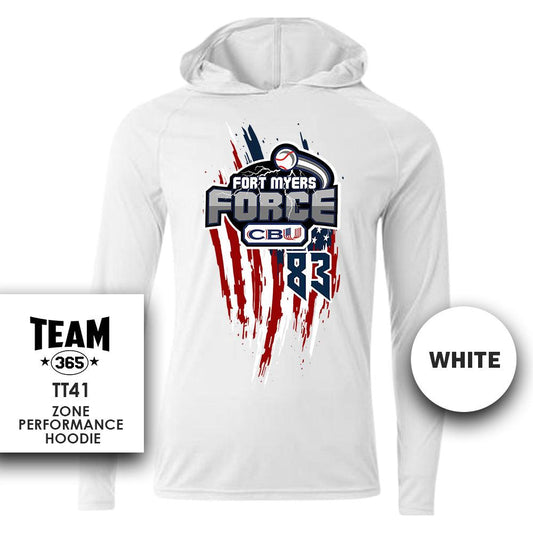 USA THEMED - Lightweight Performance Hoodie - MULTIPLE COLORS - CBU Fort Myers Force - 83Swag