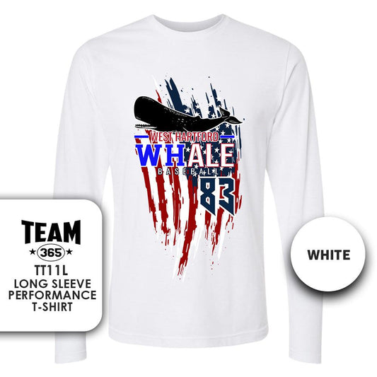 USA THEMED - Lightweight Performance Long Sleeve - MULTIPLE COLORS - West Hartford Whale Baseball - 83Swag