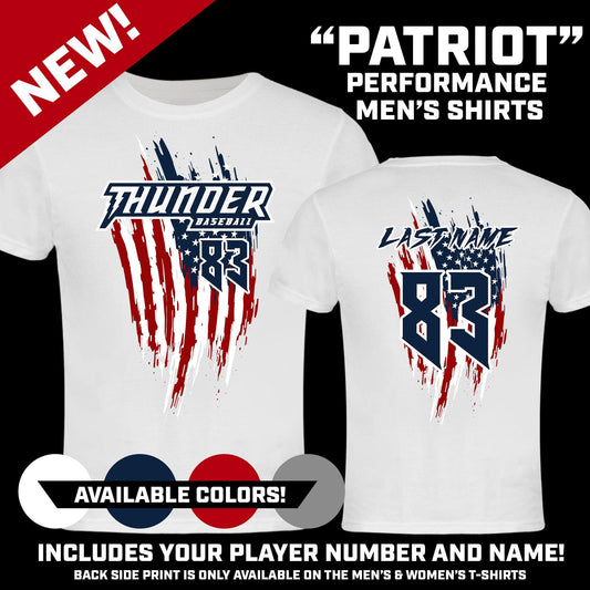 USA THEMED - MEN'S Performance T-Shirt - Front & Back Print - 83Swag