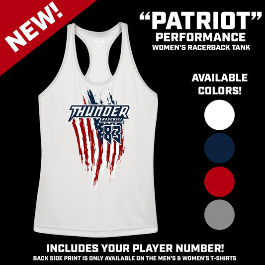 USA THEMED - Performance Women’s Racerback T - MULTIPLE COLORS AVAILABLE - 83Swag
