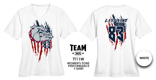 USA THEMED - WOMEN'S Performance T-Shirt - Front & Back Print - Maumelle Bulldogs Baseball - 83Swag