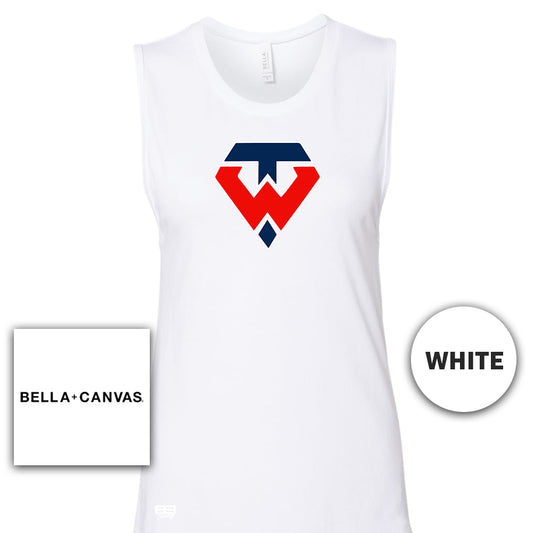 Bella + Canvas B6008 Women's Jersey Racerback Tank - Tampa Warriors Baseball V1