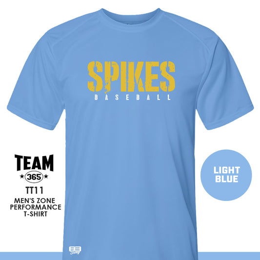 Golden Spikes Baseball V3 - Crew - Performance T-Shirt - MULTIPLE COLORS AVAILABLE